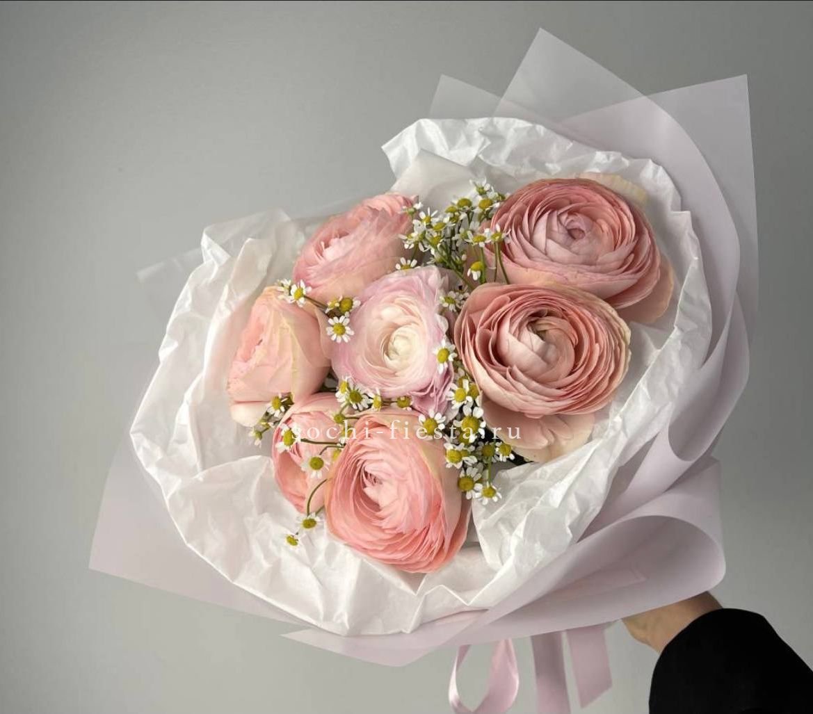 Букет с ромашками