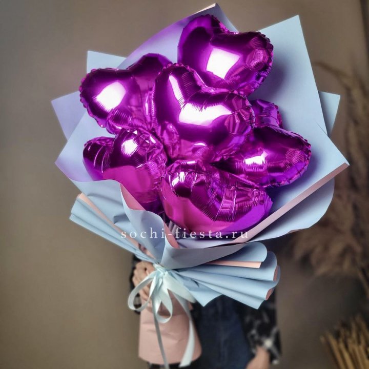 Букет из шаров сердец  в Сыктывкаре