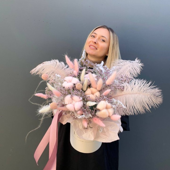 Авторский бокс с сухоцветами в Сыктывкаре