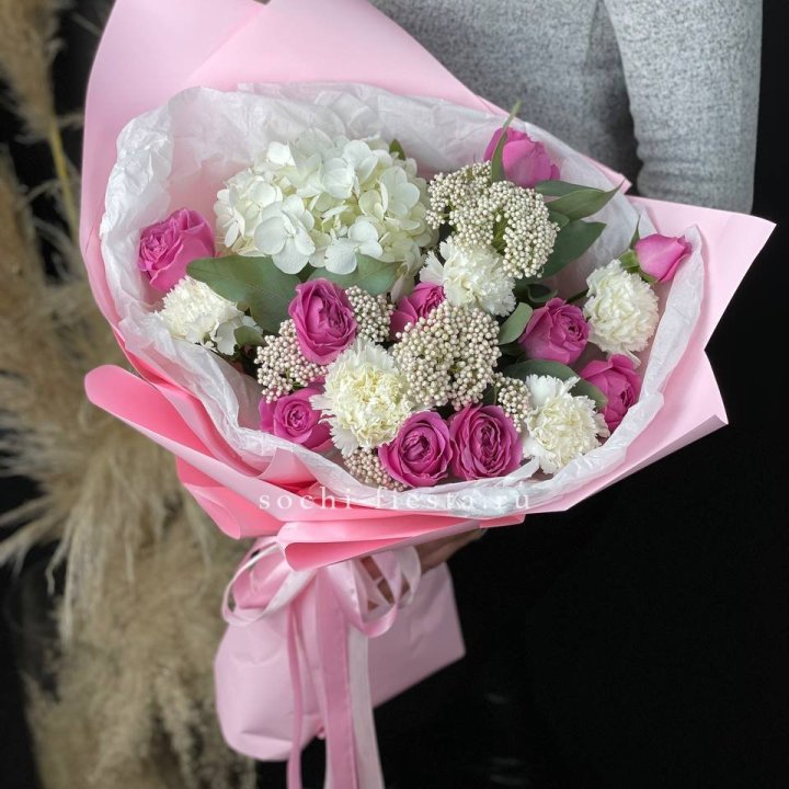 Букет с мисти бабблс №1 в Сыктывкаре