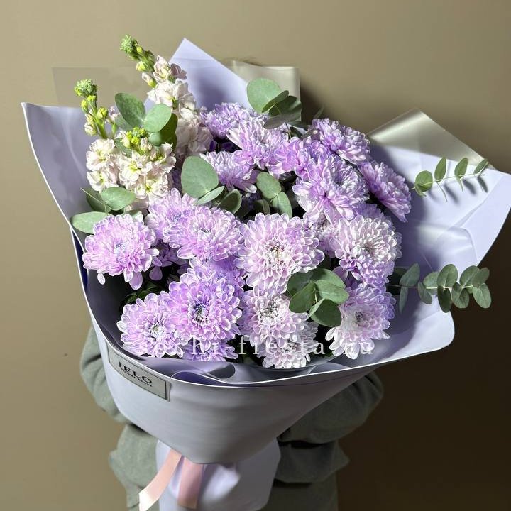 Дуо хризантема и маттиола в Сыктывкаре