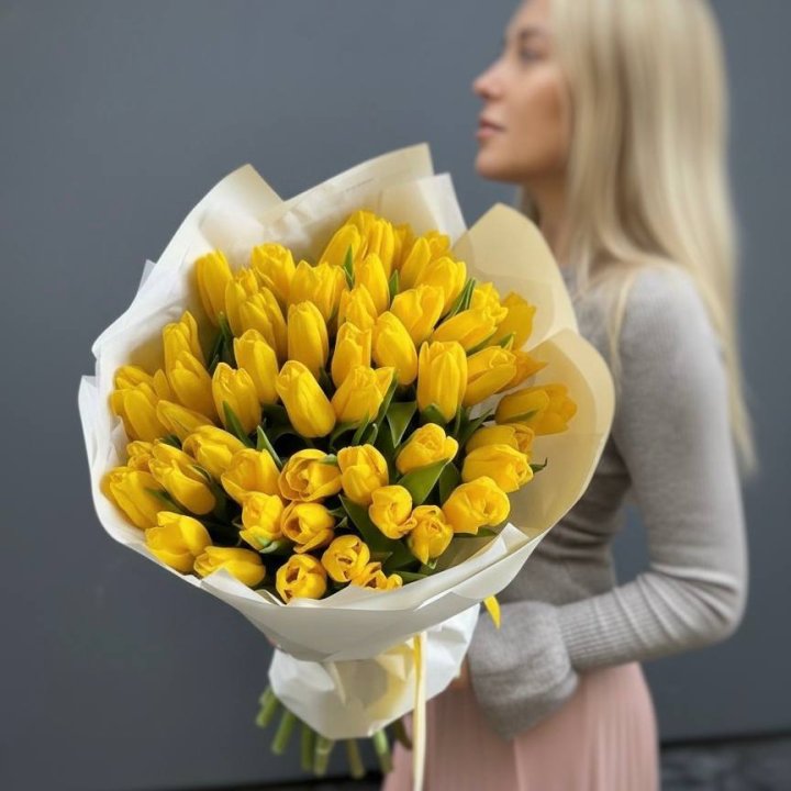 51 желтый тюльпан в Сыктывкаре