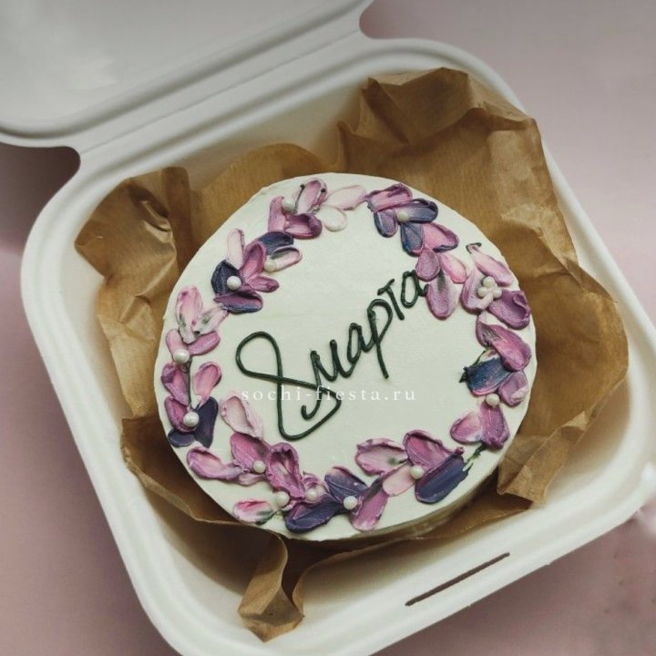 Бенто-торт "8 марта цветы"  в Сыктывкаре