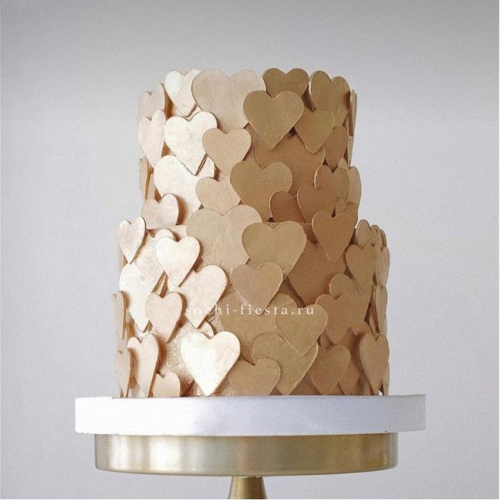 Торт "Hearts" gold в Сыктывкаре