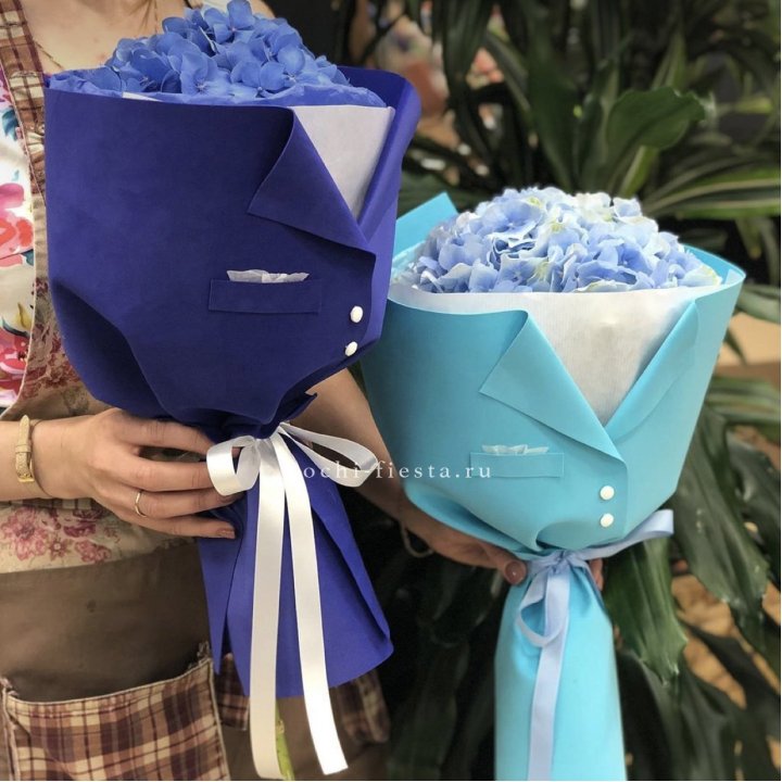 Букет с гортензией с пиджаком в Сыктывкаре