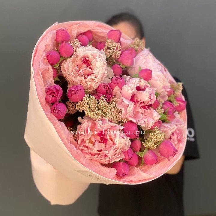  Букет с пионами "Преференс" в Сыктывкаре