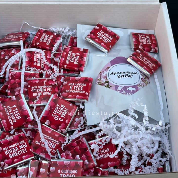 Набор Шоколад и Чай "101 причина любви" в Сыктывкаре