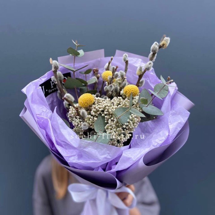 Букет с Вербой №1 в Сыктывкаре