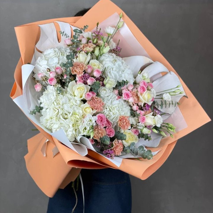 Макси-букет кремовый в Сыктывкаре