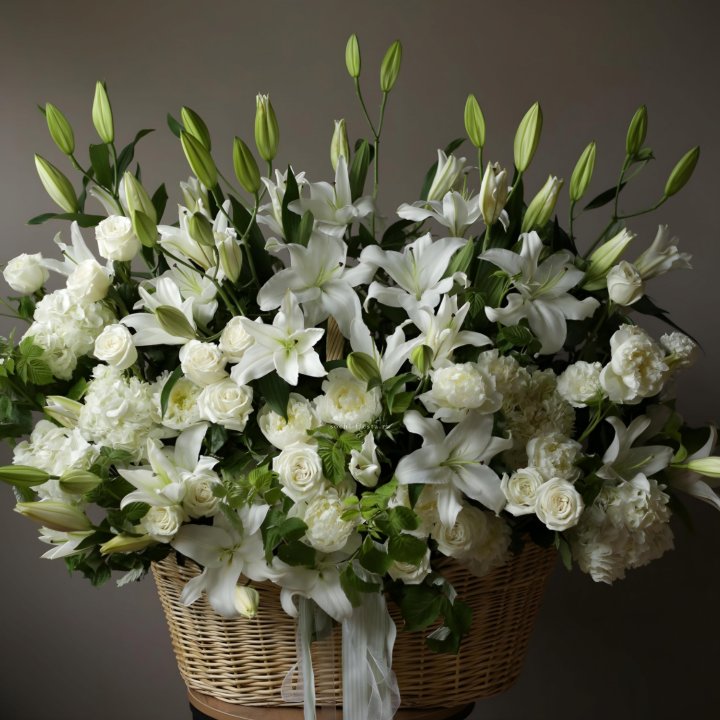 Цветочная корзина макси №3 в Сыктывкаре