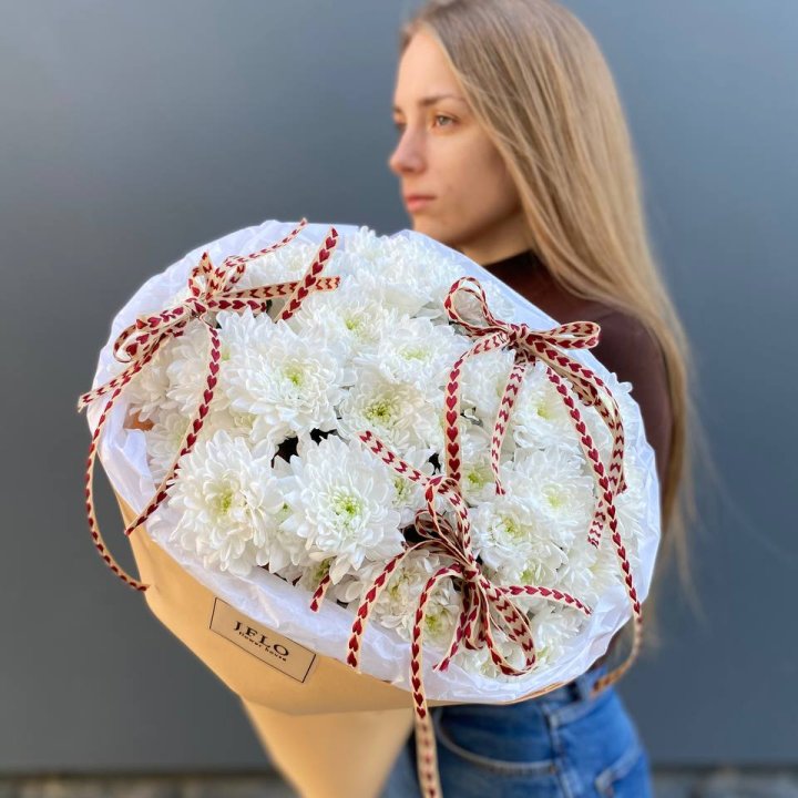 Букет "Хризантемы с любовью" в Сыктывкаре