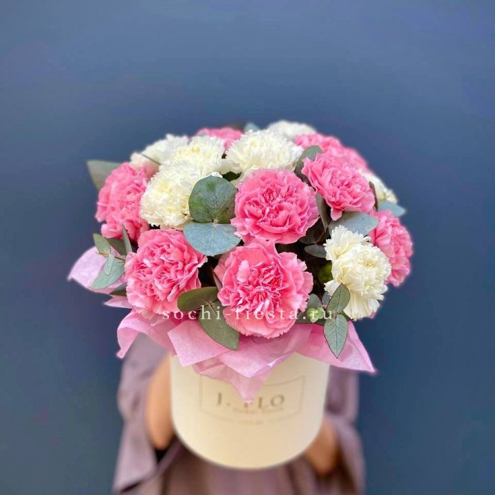 Диантусы в цилиндре в Сыктывкаре