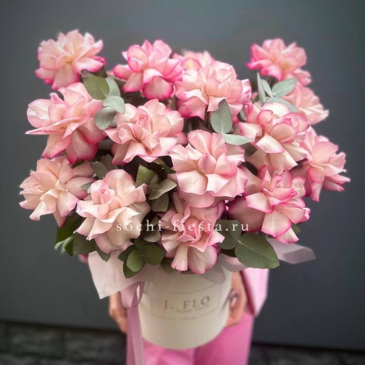 17 Французских  роз Венди в боксе в Сыктывкаре