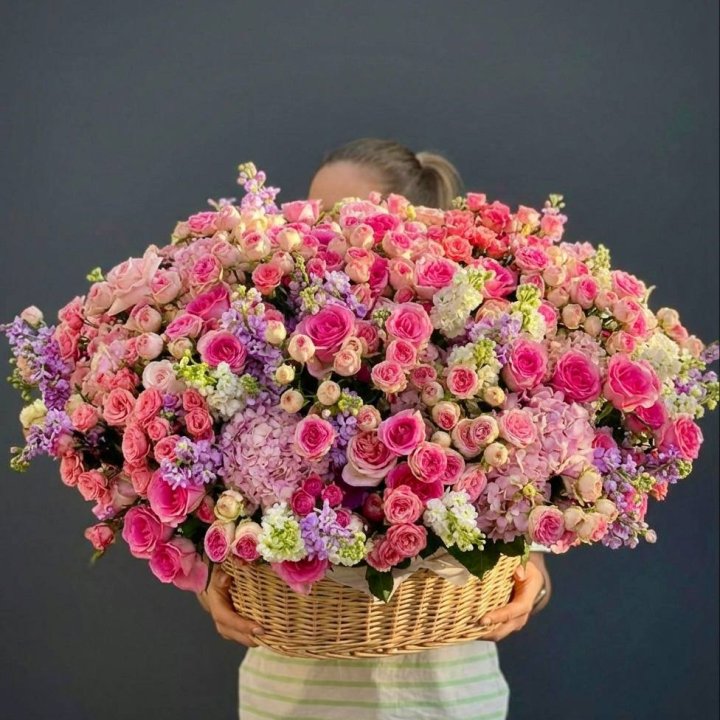 Цветочная корзина гигант №5 в Сыктывкаре