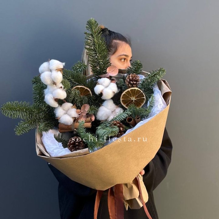 Зимний букет с нобилисом в Сыктывкаре