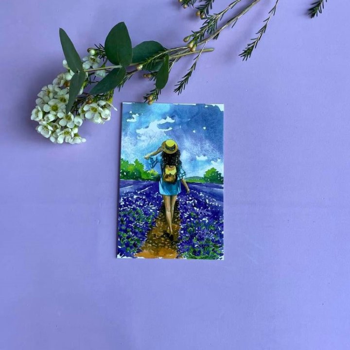 Открытка к букету "Цветочная дорога" в Сыктывкаре