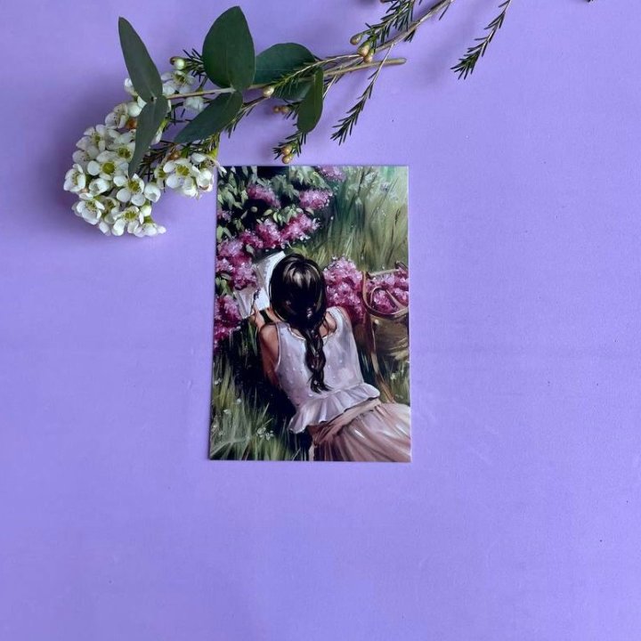 Открытка к букету "Среди пионов" в Сыктывкаре