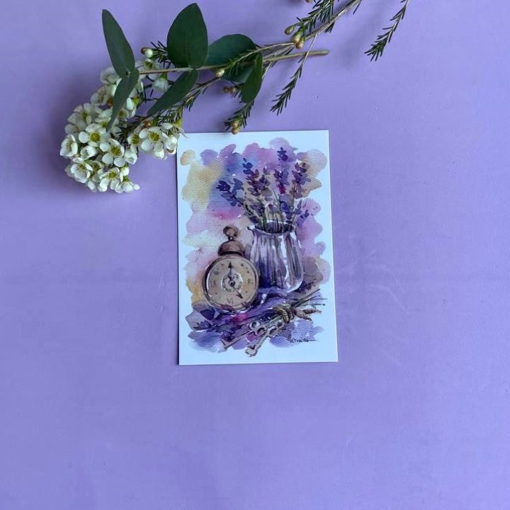 Открытка к букету "Часы" в Сыктывкаре