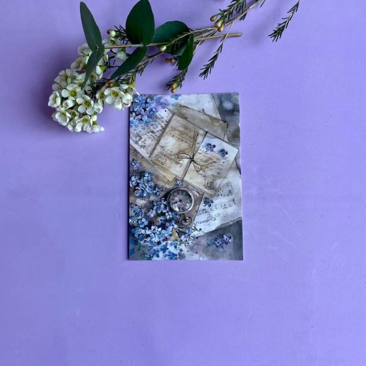 Открытка к букету "Время" в Сыктывкаре