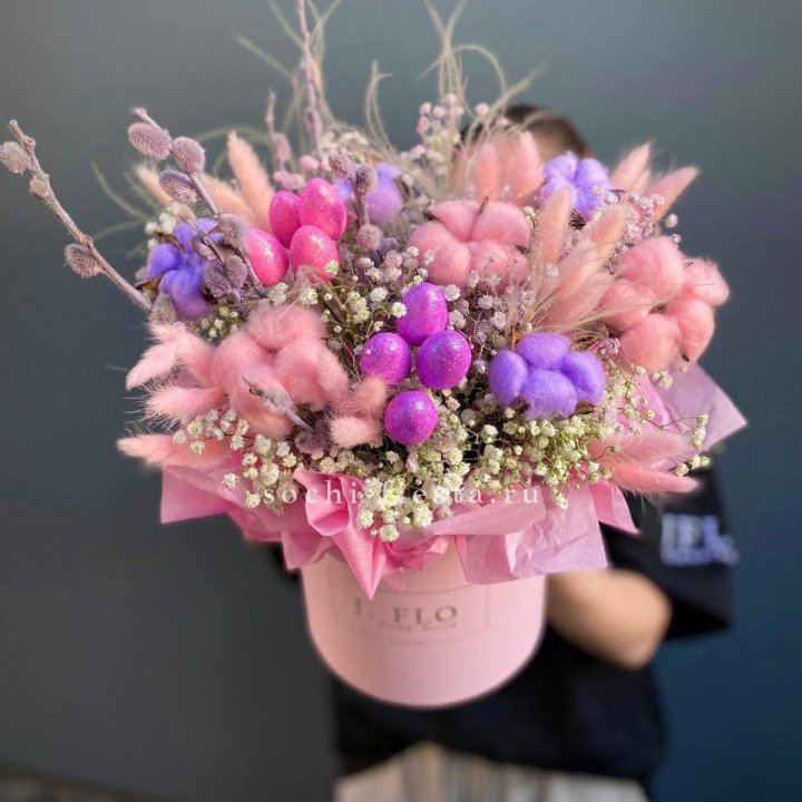 Сухоцветы в коробке  в Сыктывкаре