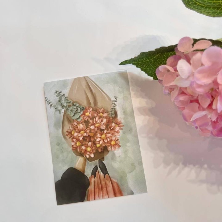 Открытка к букету "Букет" в Сыктывкаре