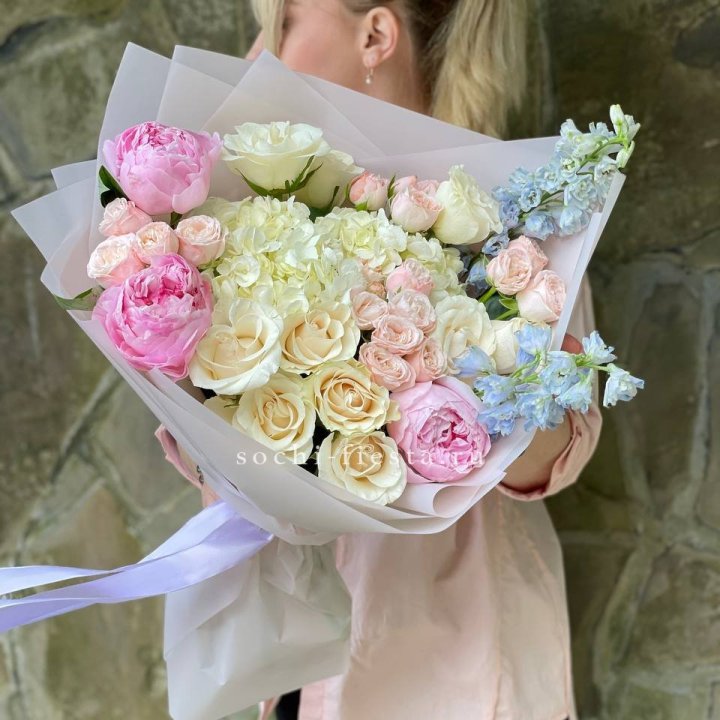 Букет с пионами "Богема" в Сыктывкаре