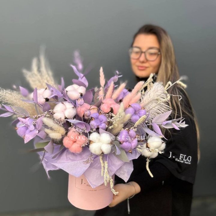 Авторский бокс с сухоцветами №4 в Сыктывкаре