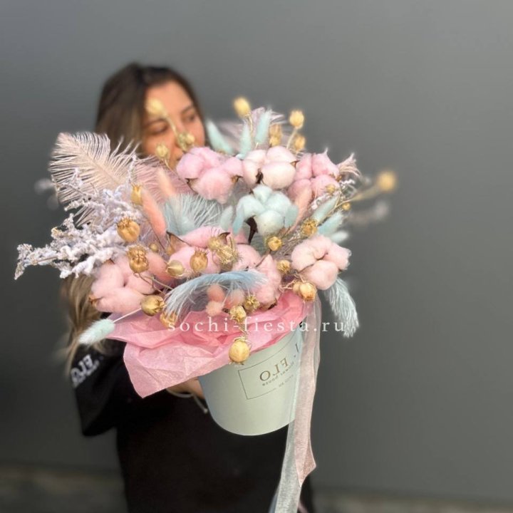 Авторский бокс с сухоцветами №2 в Сыктывкаре