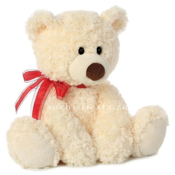 Белый плюшевый мишка  в Сыктывкаре