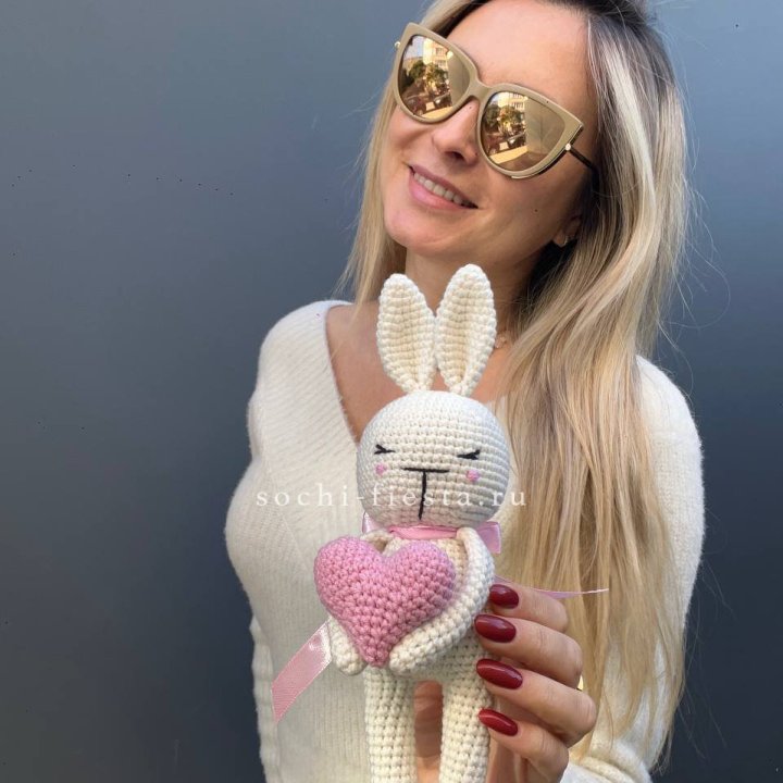 Зайка с сердцем ручной работы в Сыктывкаре