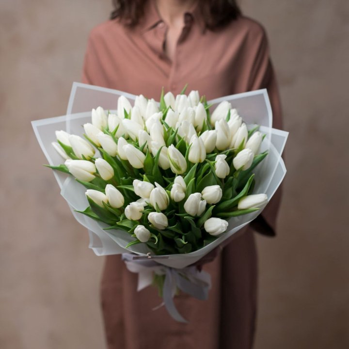 51 белый тюльпан в Сыктывкаре
