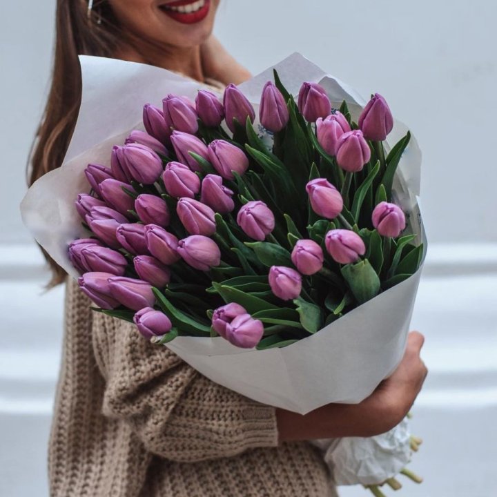 39 сиреневых тюльпанов в Сыктывкаре